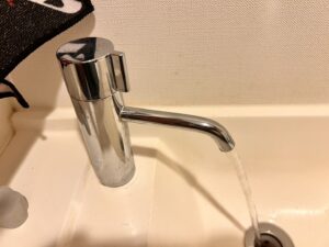 交換後の洗面台水栓