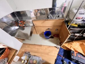解体したシンク