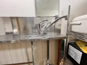 レバーが新しい水栓