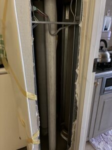 施工された給水管