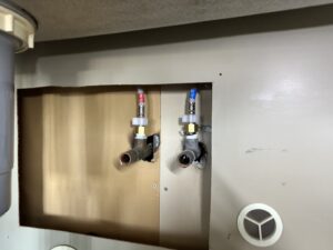 新しく接続した水栓