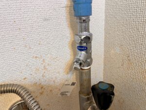 新しく接続した配管