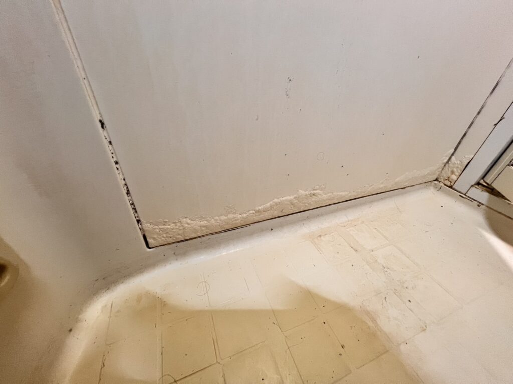 サビによる膨れた壁